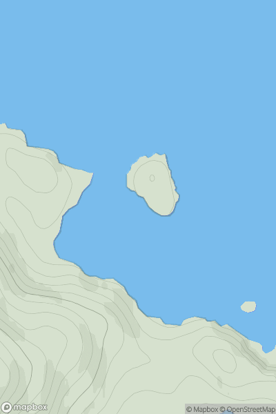 Thumbnail image for Eilean Mor [Applecross to Achnasheen] showing contour plot for surrounding peak